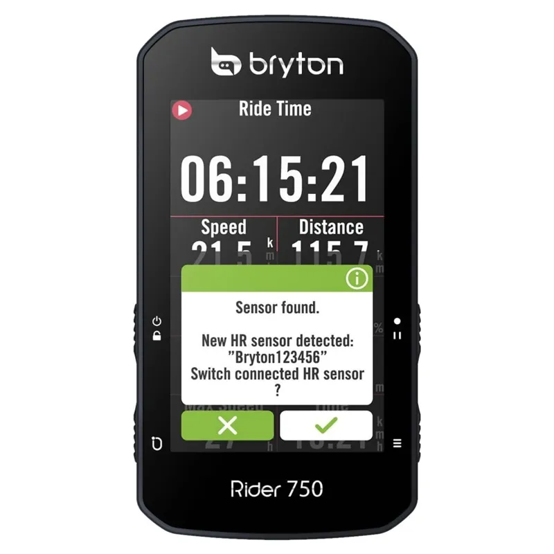 Bryton Rider 750t GPS Cycle Computer Bundle With Speed Cadence and Heart Rate Sensors-2